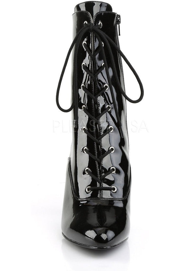 Pleaser Pink Label DREAM-1020 Ankle Boot in Black Patent