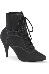 Pleaser Pink Label DREAM-1022 Ankle Boot in Black Faux Leather from SexyShoes.com