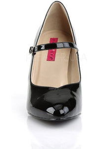 Pleaser Pink Label DREAM-428 Pump in Black Patent