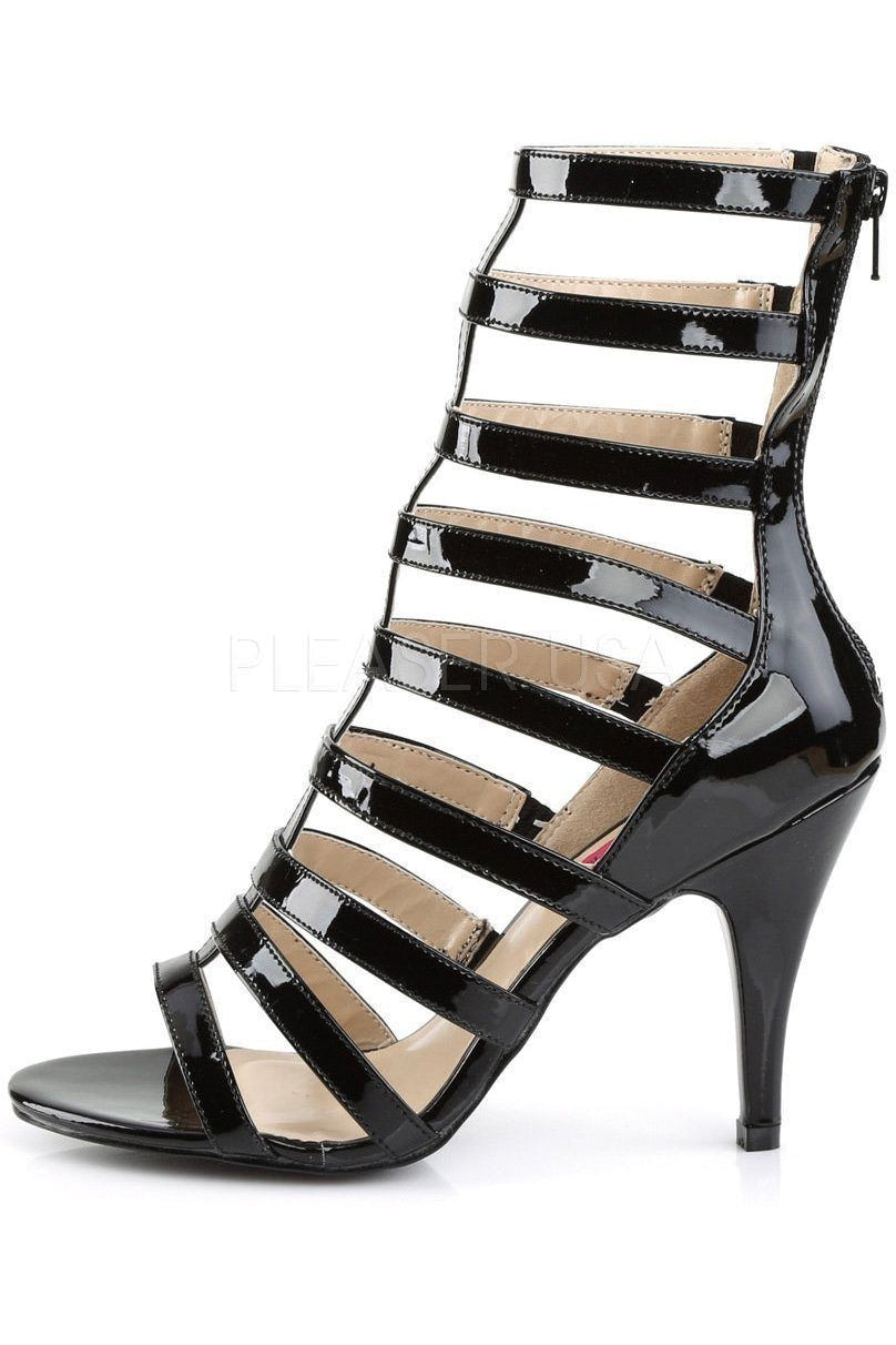 DREAM-438 Ankle Boot | Black Patent-Pleaser Pink Label-Ankle Boots-SEXYSHOES.COM