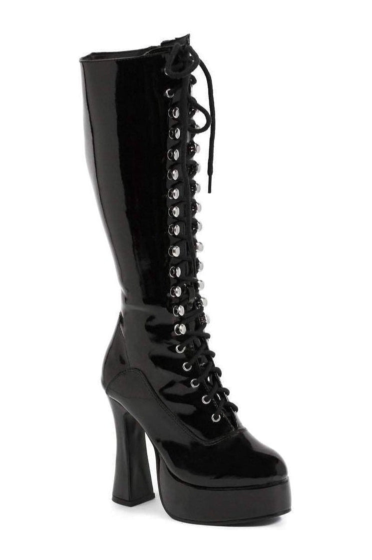 Ellie Shoes EASY Knee Boot in Black Patent from SexyShoes.com