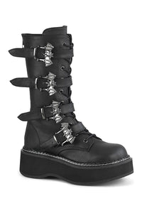 Demonia EMILY-322 Knee Boot in Black Faux Leather from SexyShoes.com