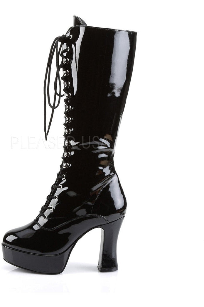 EXOTICA-2020 Knee Boot | Black Patent-Funtasma-Knee Boots-SEXYSHOES.COM