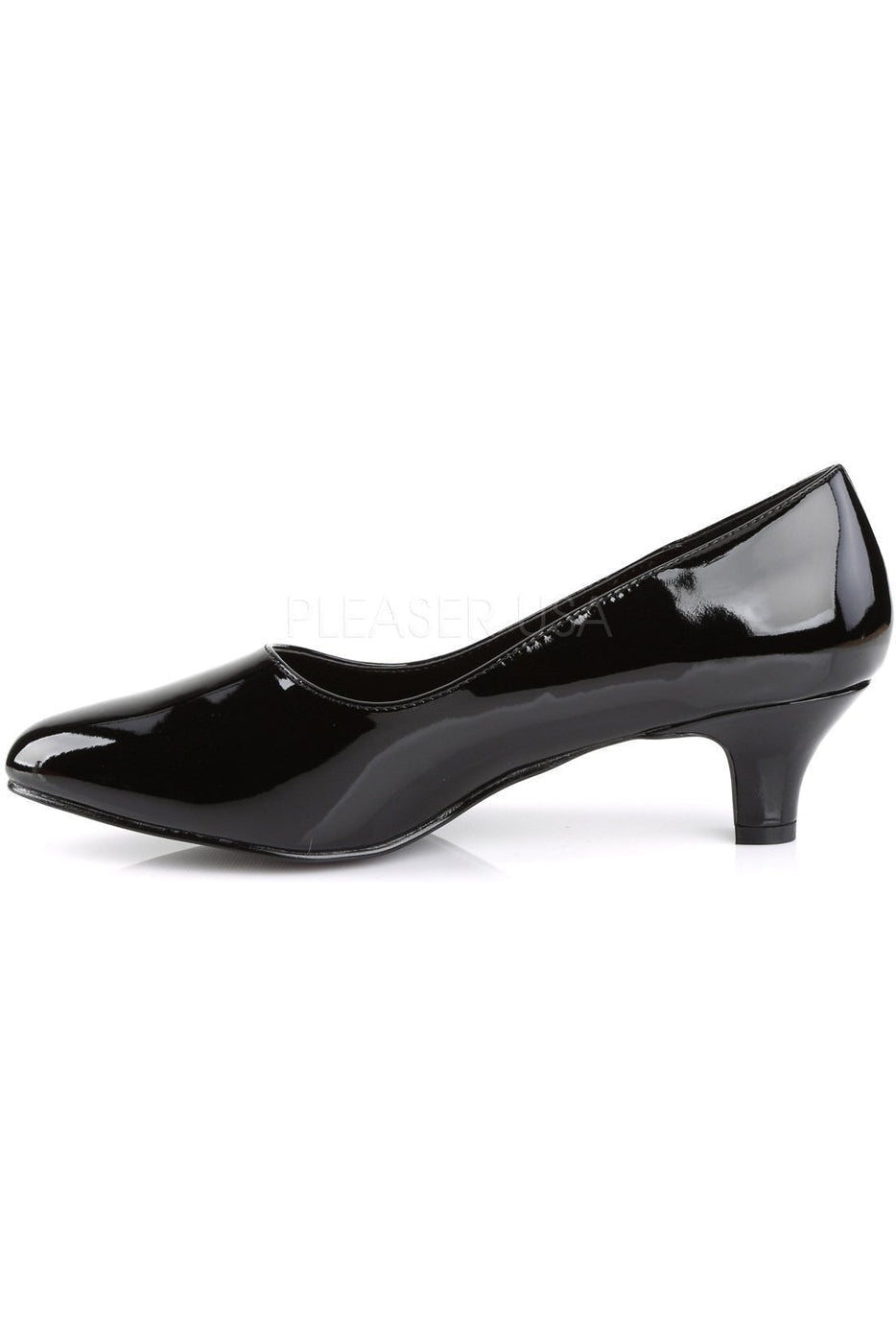 FAB-420 Pump | Black Patent-Pleaser Pink Label-Pumps-SEXYSHOES.COM