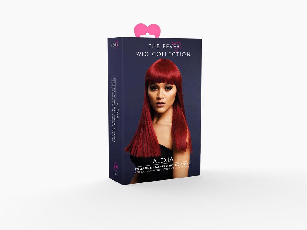 Fever Alexia Wig | Ruby Red-Wigs-Fever-Red-O/S-SEXYSHOES.COM