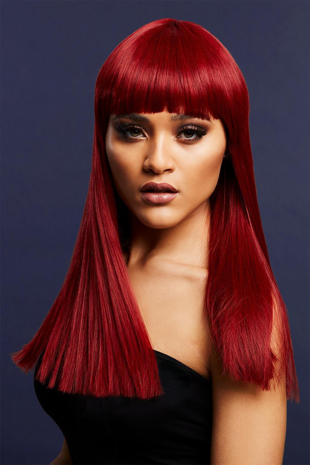 Fever Alexia Wig | Ruby Red-Wigs-Fever-Red-O/S-SEXYSHOES.COM