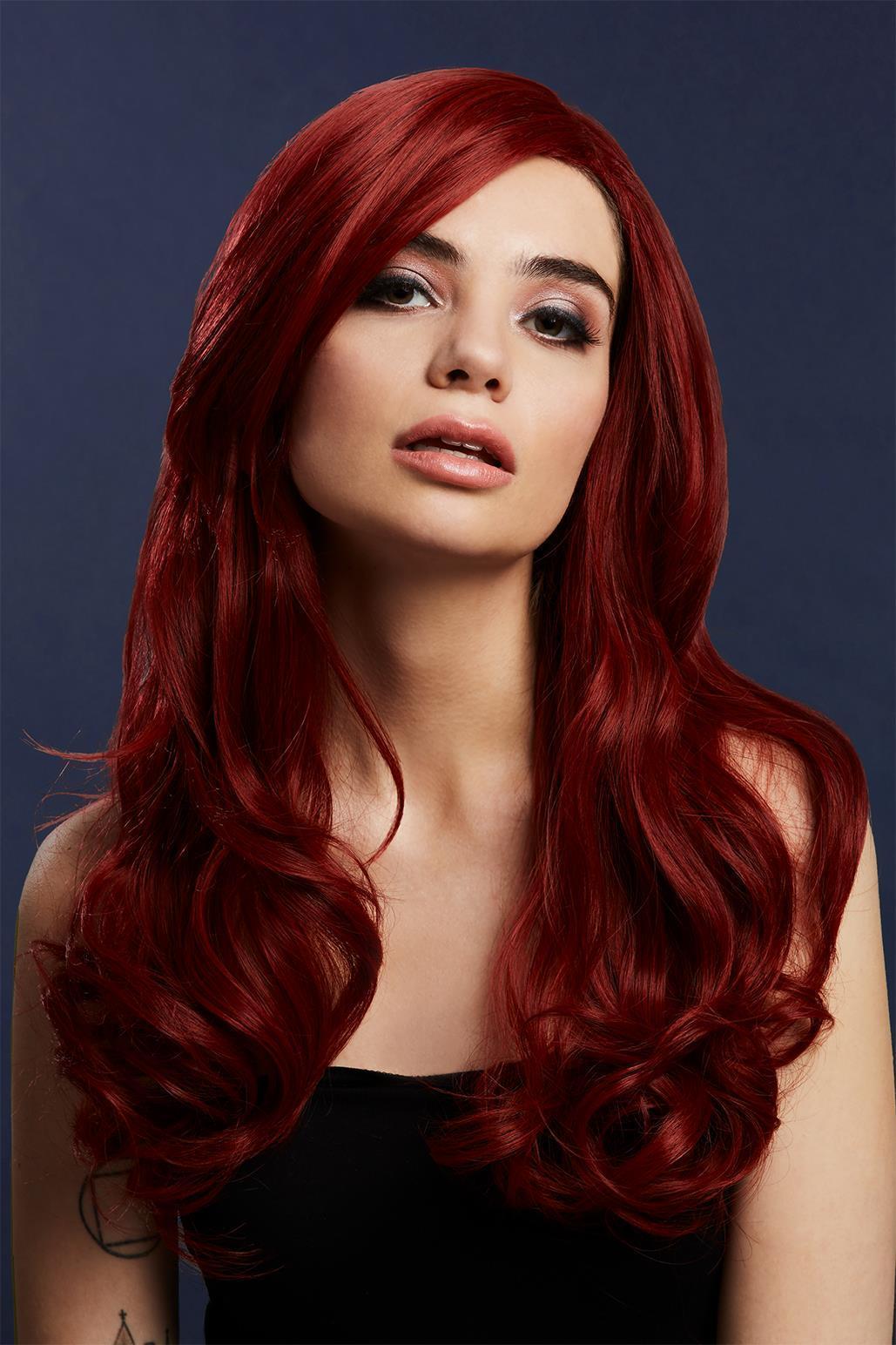 Fever Khloe Wig | Ruby Red-Wigs-Fever-Red-O/S-SEXYSHOES.COM