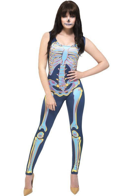 Fever Sexy Skeleton Costume | Blue-Fever-Blue-Zombie Costumes-SEXYSHOES.COM