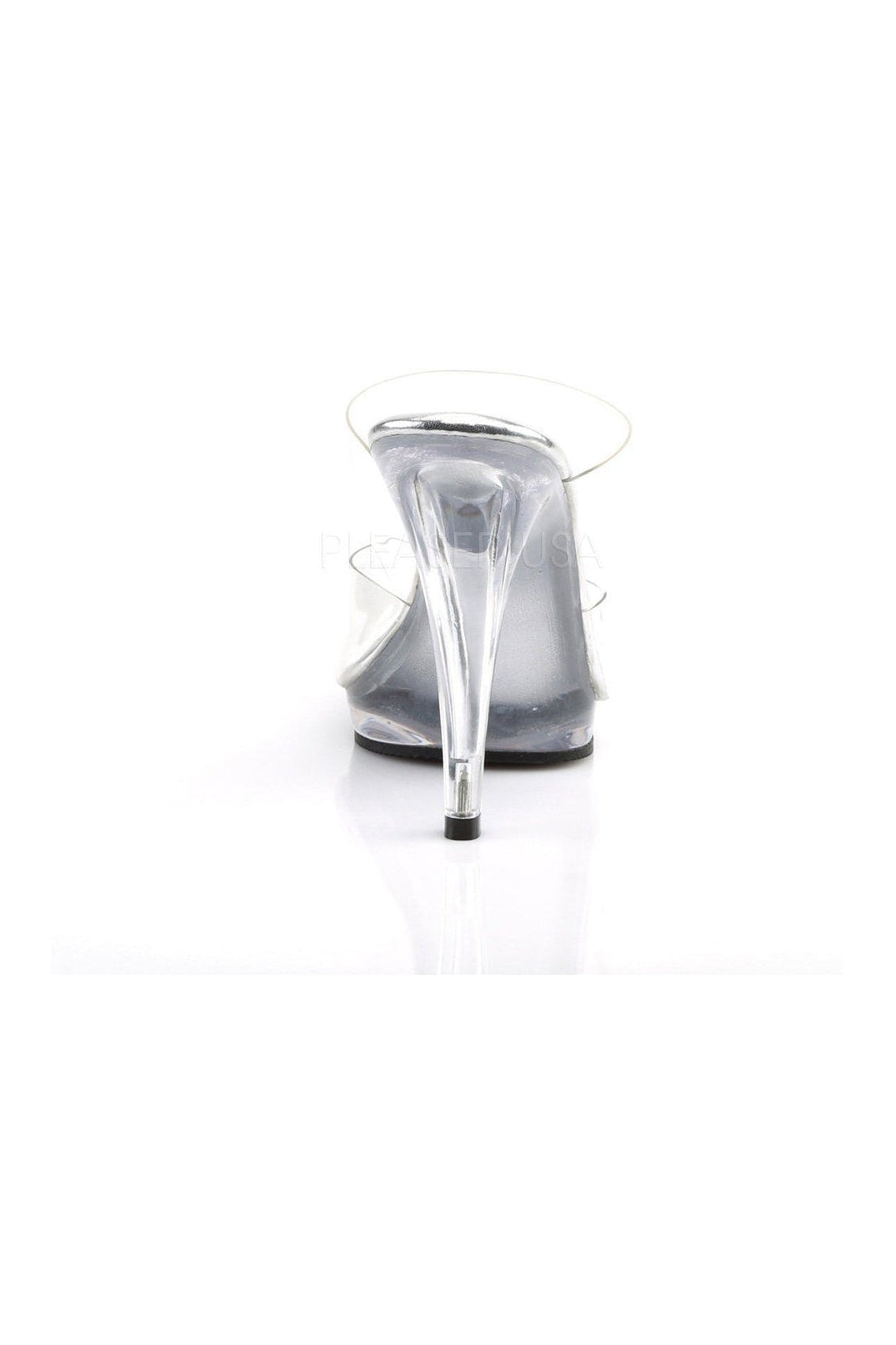 FLAIR-402 Platform Slide | Clear Vinyl-Fabulicious-Slides-SEXYSHOES.COM