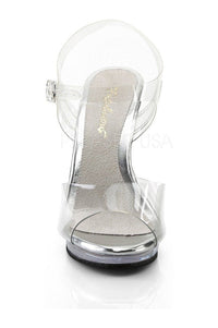 Fabulicious FLAIR-408 Sandal in Clear Vinyl