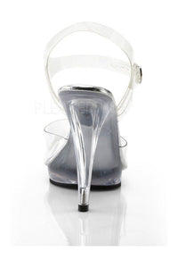 Fabulicious FLAIR-408 Sandal in Clear Vinyl