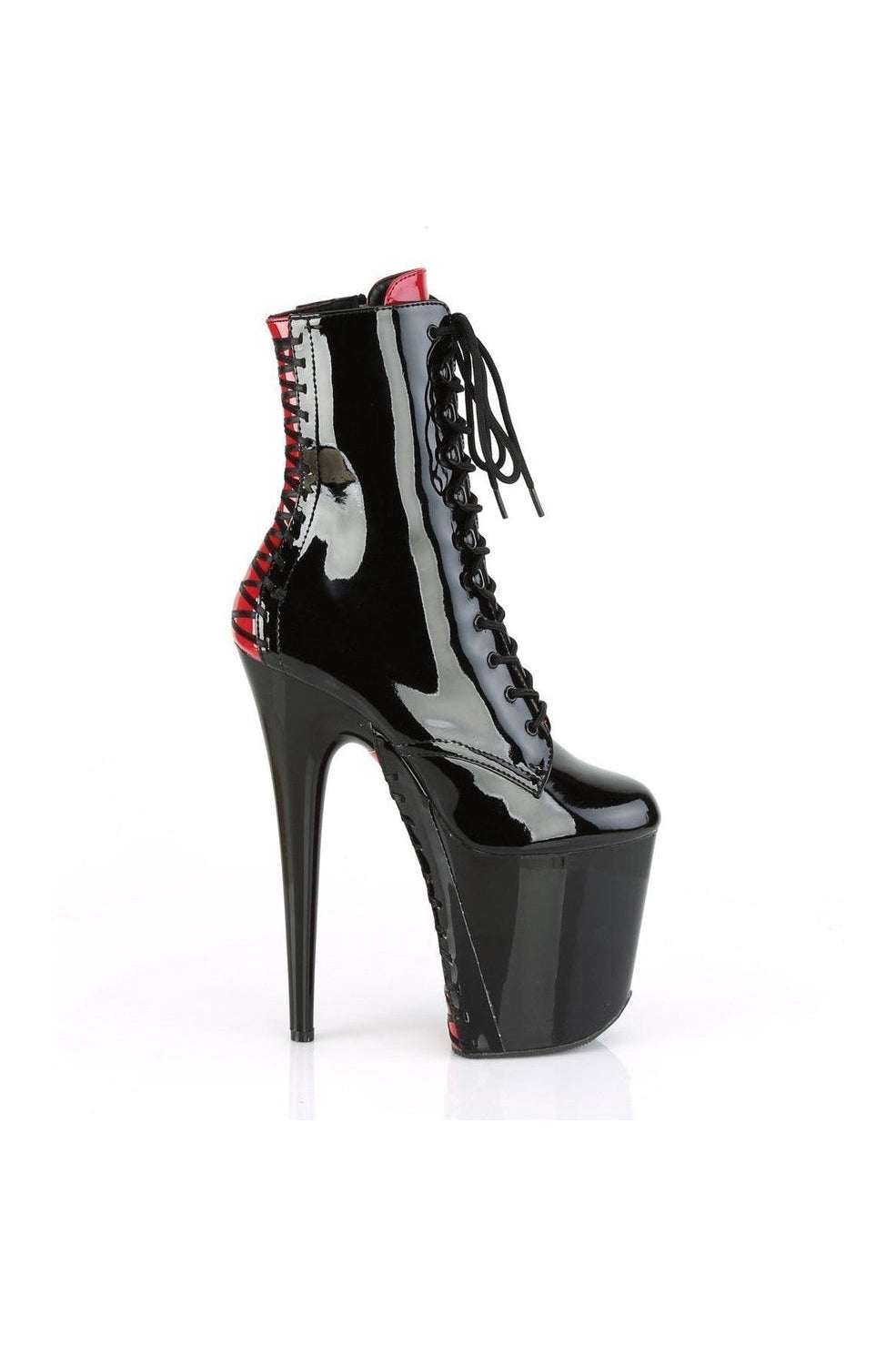 Pleaser FLAMINGO-1020FH Exotic Boot in Black Patent