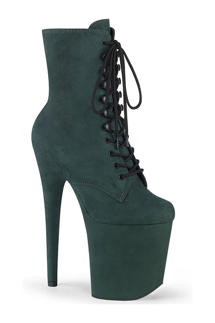 Pleaser Clear Ankle Boots Platform Stripper Shoes | Buy at Sexyshoes.com