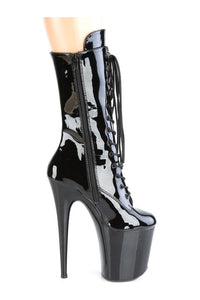 Pleaser FLAMINGO-1050 Exotic Boot in Black Patent