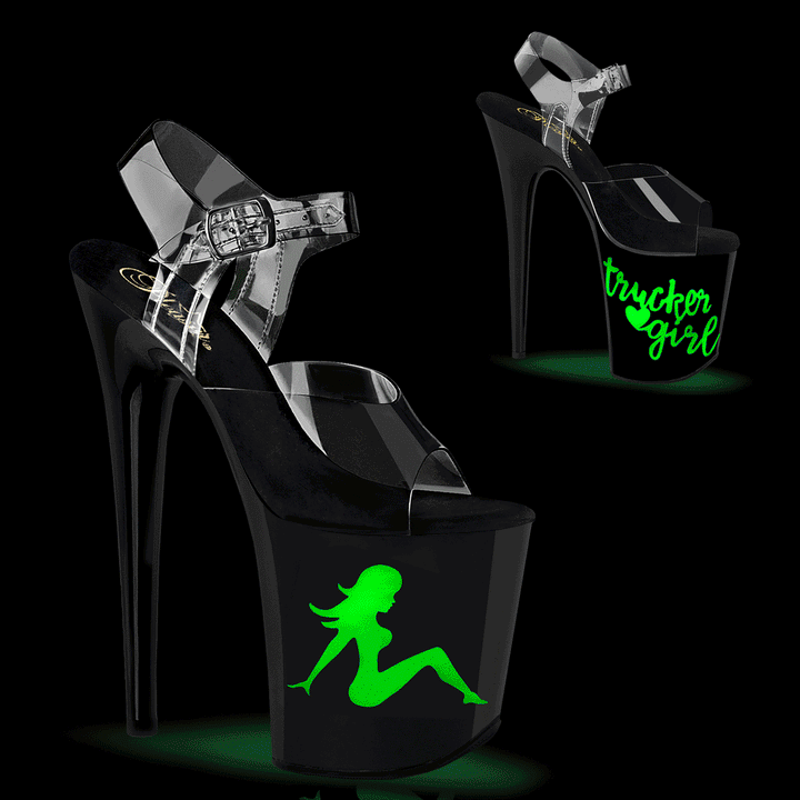 FLAMINGO-808NLTG Clear Vinyl Sandal-Sandals-SEXYSHOES.COM