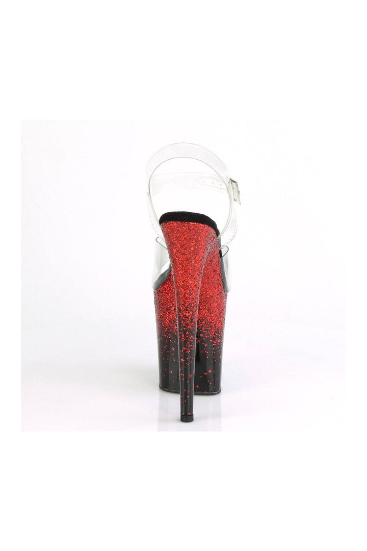 Pleaser FLAMINGO-808SS Exotic Sandal in Clear Vinyl