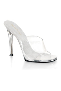 Fabulicious GALA-01 Mule in Clear Vinyl from SexyShoes.com