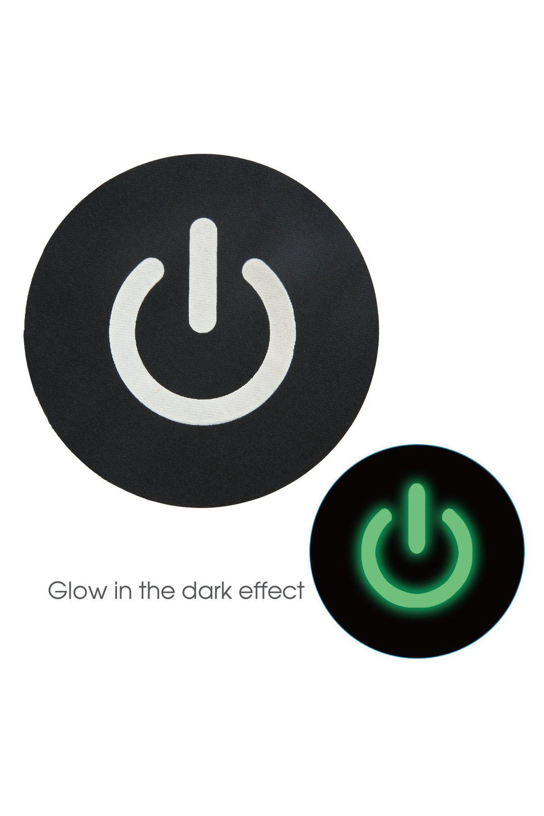 Glow in the Dark Power Button Pasty-Pasties-Peekaboo Pasties-Green-O/S-SEXYSHOES.COM