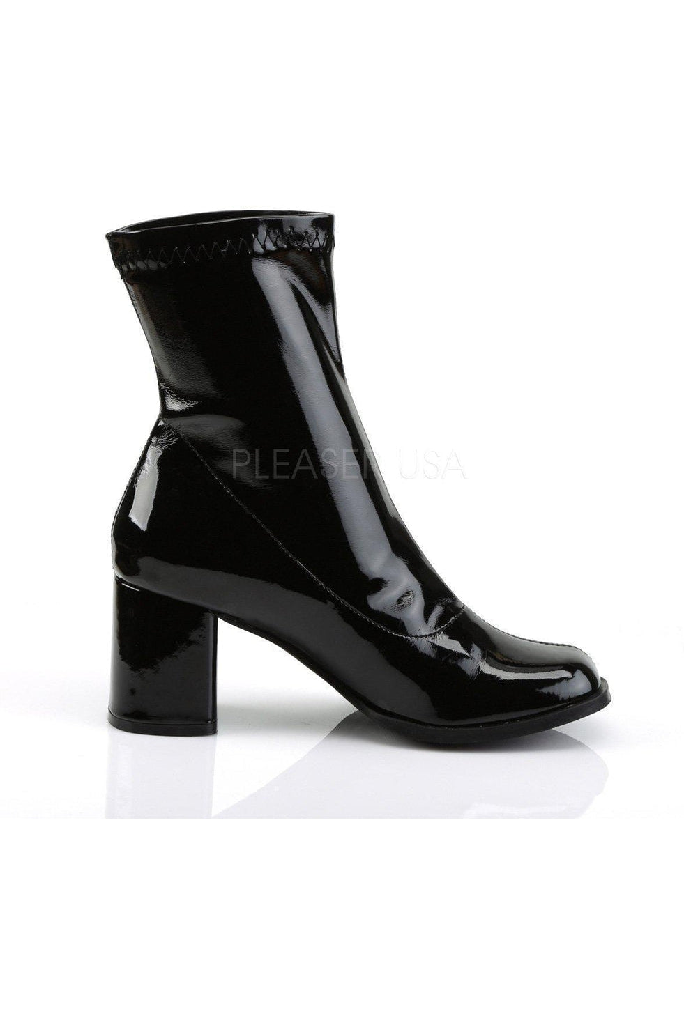 Funtasma GOGO-150 Costume GoGo Boot in Black Patent