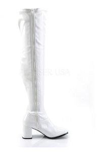 Funtasma GOGO-3000 Go Go Boot in White Patent
