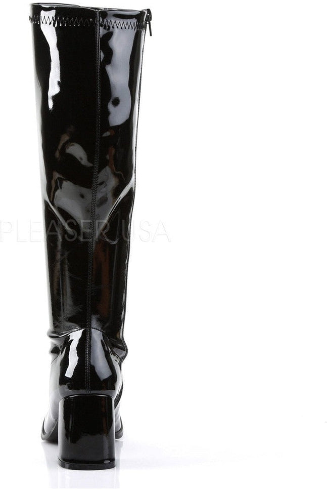 GOGO-300WC Go Go Boot | Black Patent-Funtasma-Knee Boots-SEXYSHOES.COM