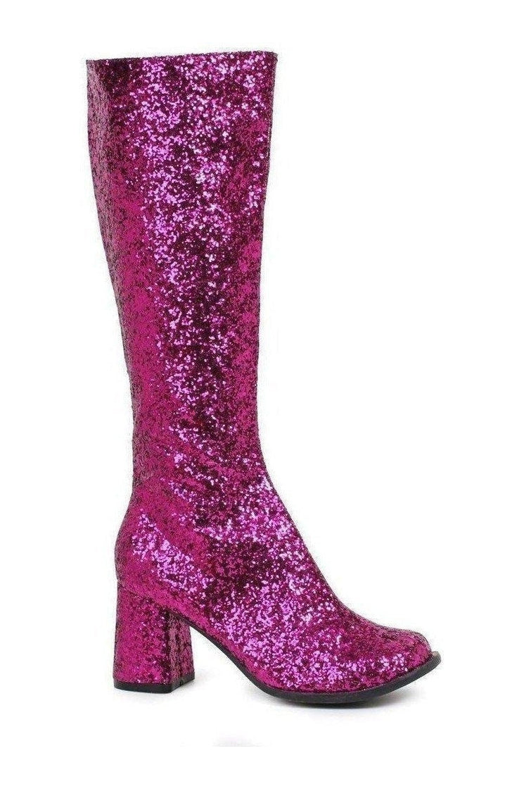 GOGO-G Costume Boot | Fuchsia Glitter-Ellie Shoes-SEXYSHOES.COM