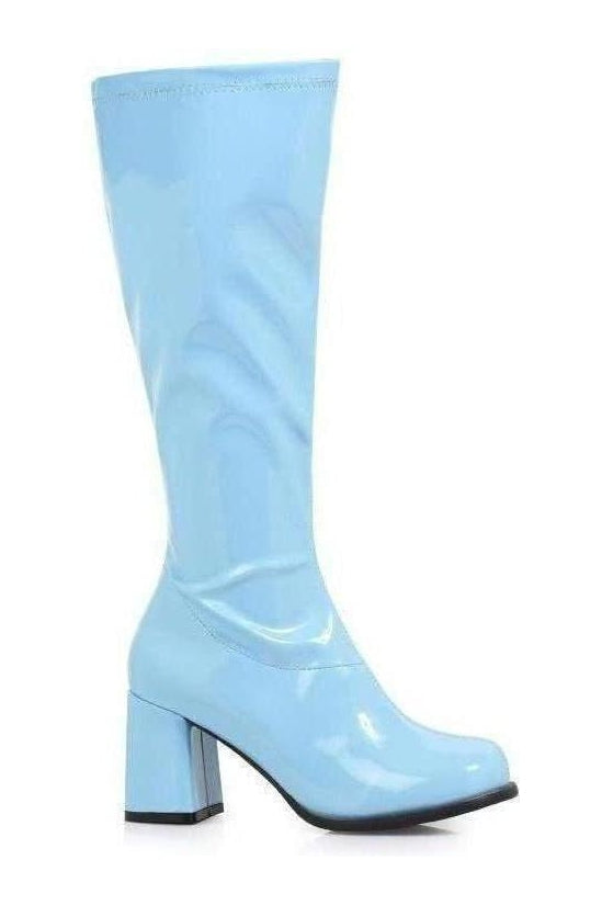 GOGO GoGo Boot | Blue Patent-Ellie Shoes-SEXYSHOES.COM