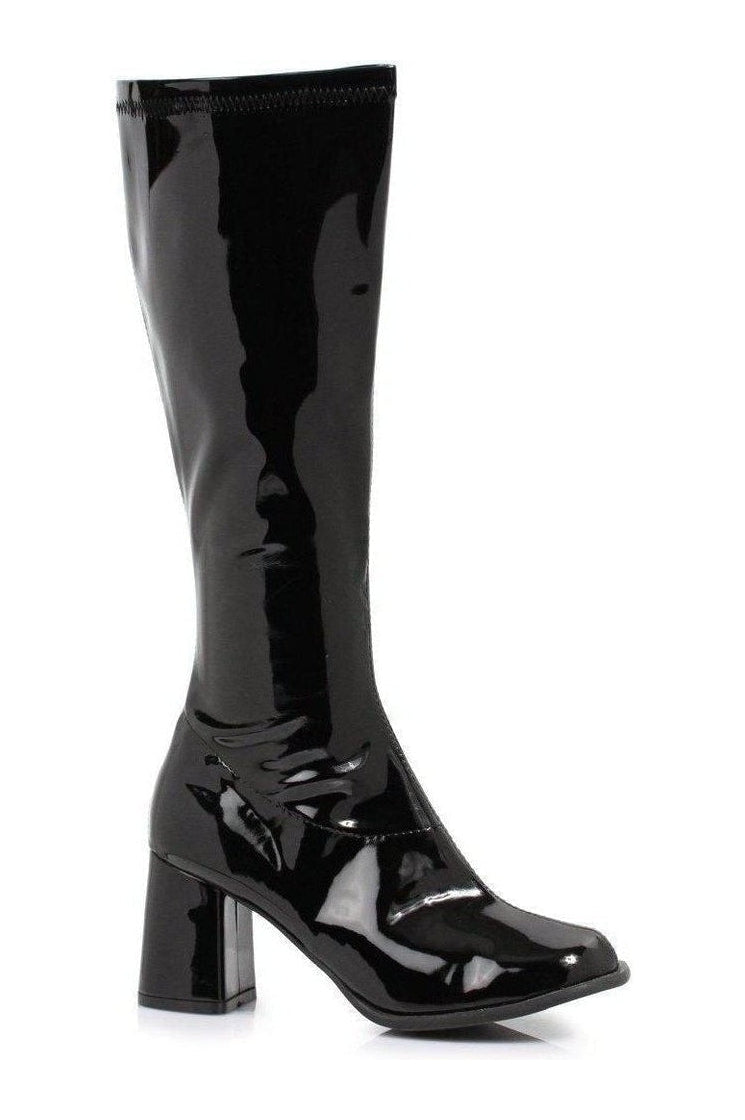 GOGO-W Costume Boot | Black Patent-Ellie Shoes-SEXYSHOES.COM