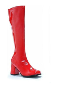 Ellie Shoes GOGO W Costume Boot in Red Patent from SexyShoes.com