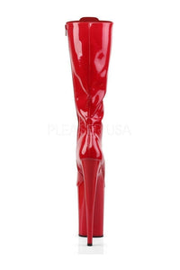Pleaser INFINITY-2020 Platform Boot in Red Patent