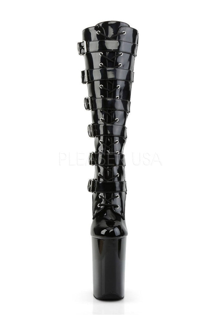 Pleaser INFINITY-2049 Platform Boot in Black Patent