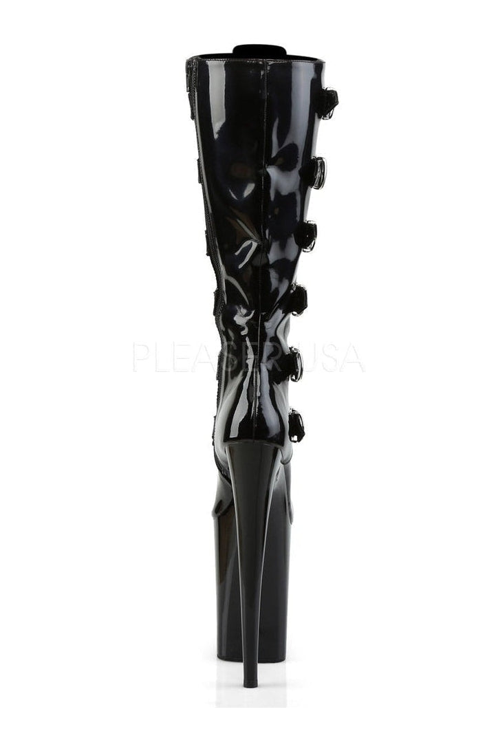 Pleaser INFINITY-2049 Platform Boot in Black Patent