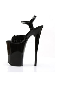 Pleaser INFINITY-909 Platform Sandal in Black Patent