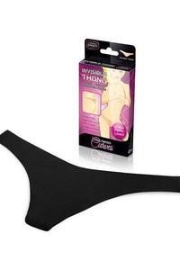 Hollywood Curves Invisible Thong in Black  from SexyShoes.com
