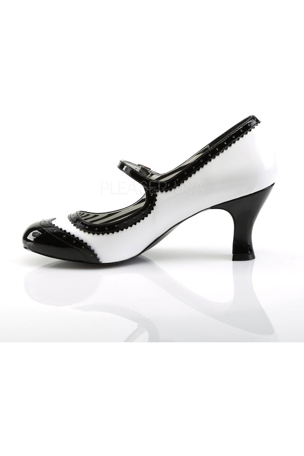 JENNA-06 Pump | Black Patent-Pleaser Pink Label-Mary Janes-SEXYSHOES.COM