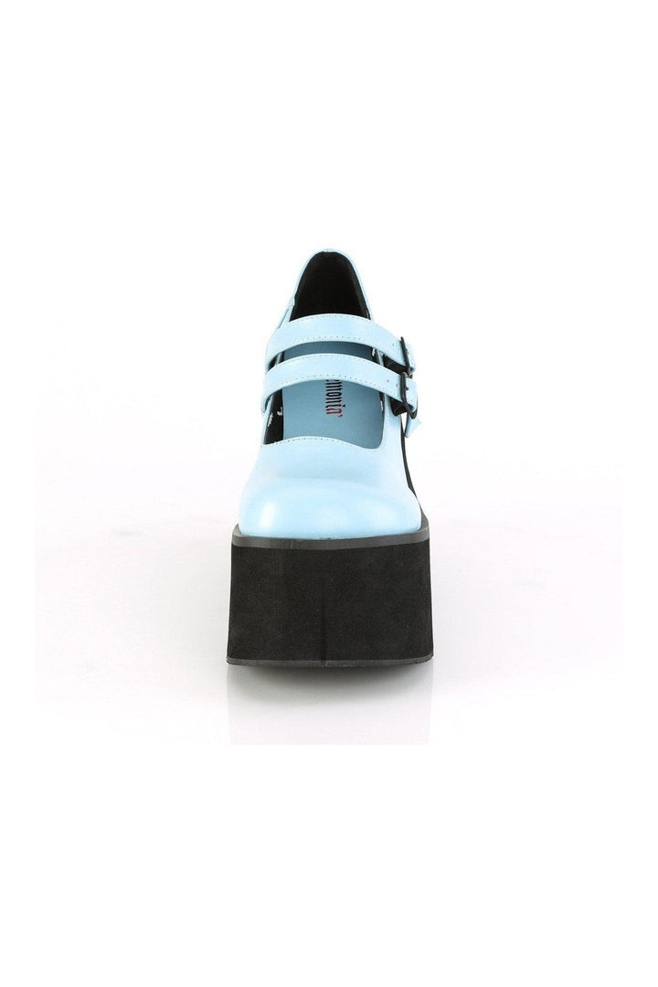 KERA-08 Mary Jane | Blue Faux Leather-Mary Janes-Demonia-SEXYSHOES.COM