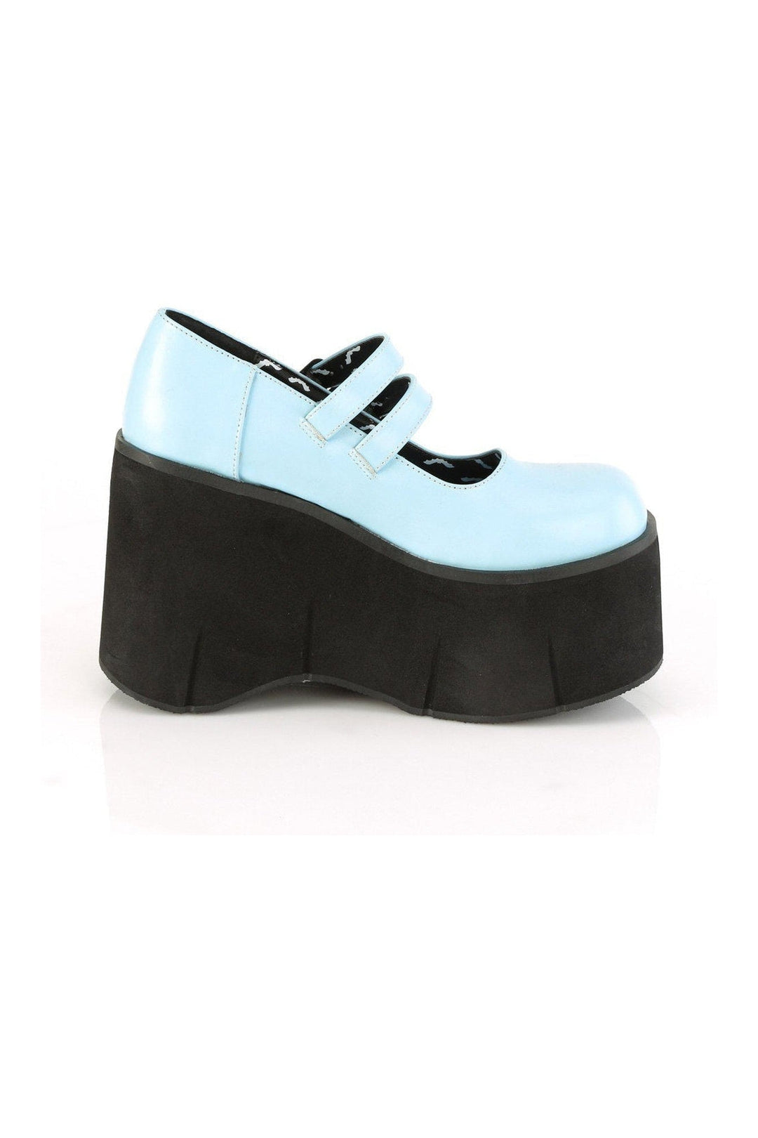 KERA-08 Mary Jane | Blue Faux Leather-Mary Janes-Demonia-SEXYSHOES.COM
