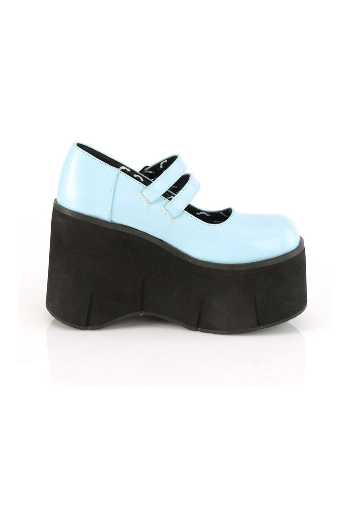 KERA-08 Mary Jane | Blue Faux Leather-Mary Janes-Demonia-SEXYSHOES.COM