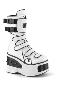 Demonia KERA-108 Knee Boot in White Faux Leather from SexyShoes.com
