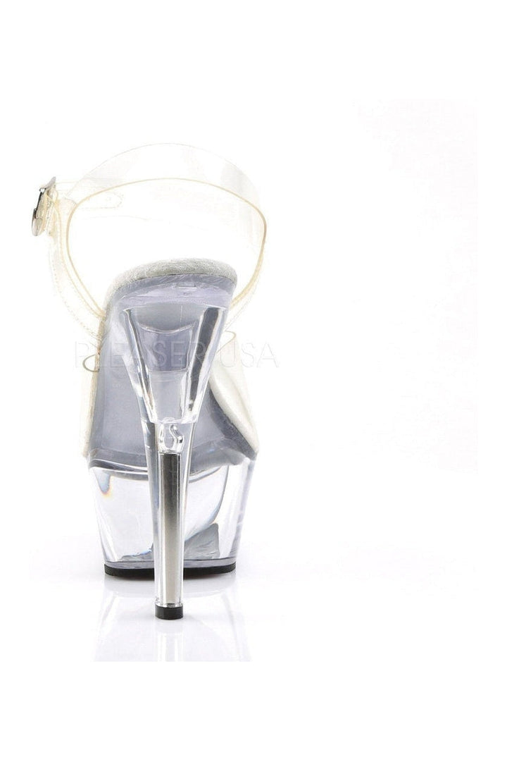 KISS-208 Platform Sandal | Clear Vinyl-Pleaser-Sandals-SEXYSHOES.COM