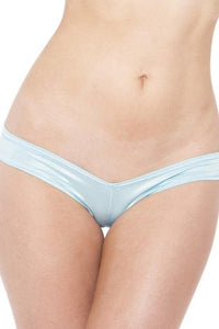Bodyshotz Lame Scrunch Back Boy Short in Blue  from SexyShoes.com