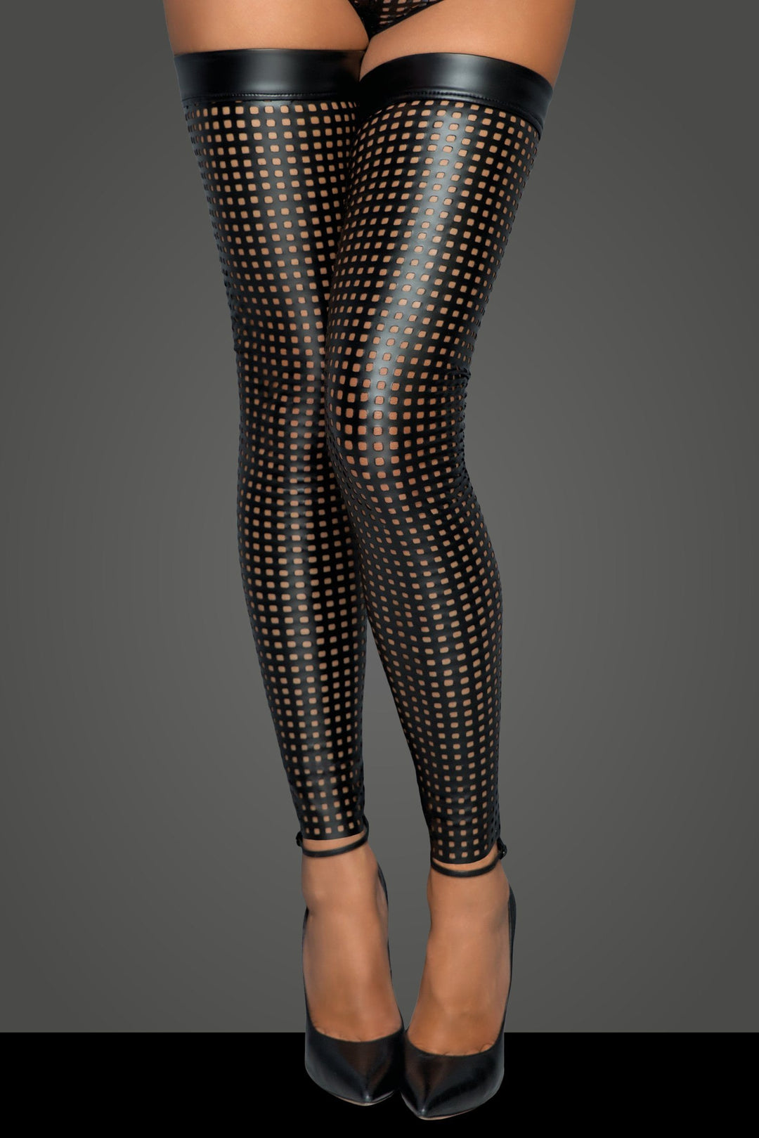 Laser cut Stockings-Fetish Leggings-Noir Handmade-SEXYSHOES.COM