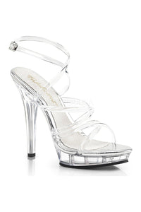 Fabulicious LIP-106 Sandal in Clear Vinyl from SexyShoes.com