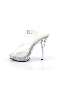 Fabulicious LIP-108 Sandal in Clear Vinyl