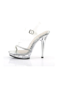 Fabulicious LIP-108R Sandal in Clear Vinyl