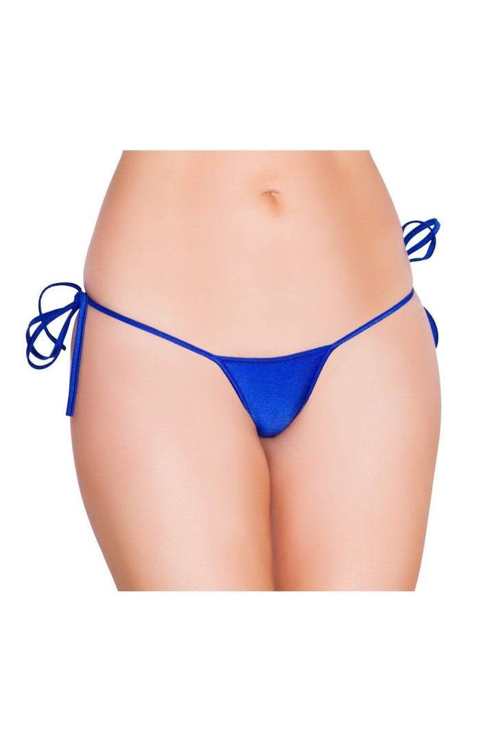 Roma Dancewear Low Cut Tie Side Bottom in Blue  from SexyShoes.com