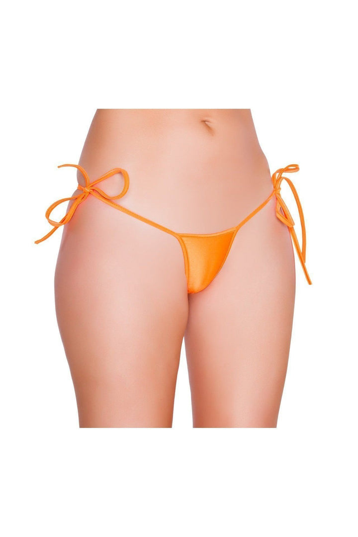 Roma Dancewear Low Cut Tie Side Thong in Orange  from SexyShoes.com