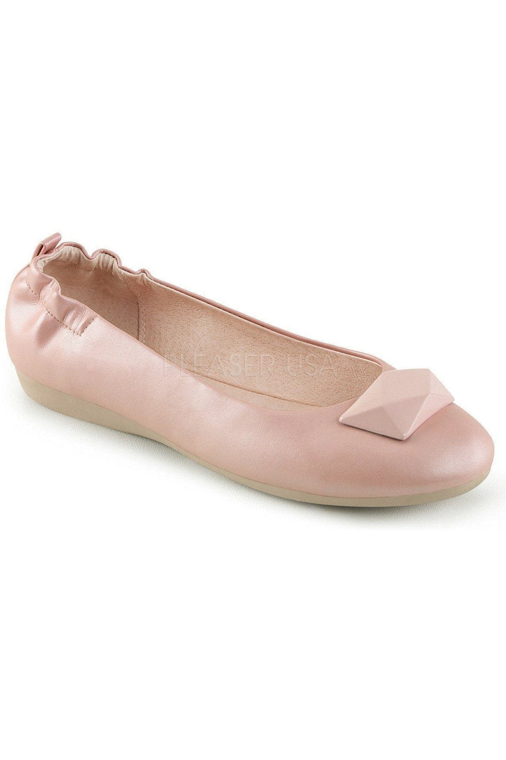 OLIVE-08-Pink-Pin Up Couture-Pink-Flats-SEXYSHOES.COM
