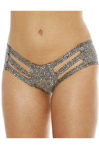 Pebble Texture Cut Out Short-Booty Shorts-Bodyshotz-Silver-O/S-SEXYSHOES.COM