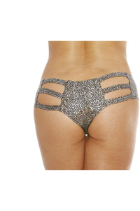 Bodyshotz Pebble Texture Cut Out Short in Silver  from SexyShoes.com